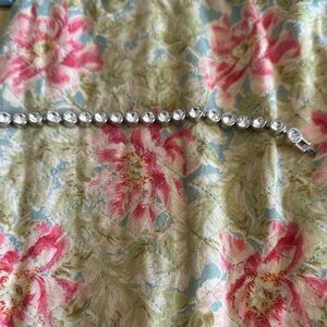 Touchstone Crystal Silver and clear ice Bracelet